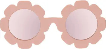 Babiators Peachy Keen 43mm Mirrored Polarized Flower Shaped Sunglasses | Nordstrom | Nordstrom
