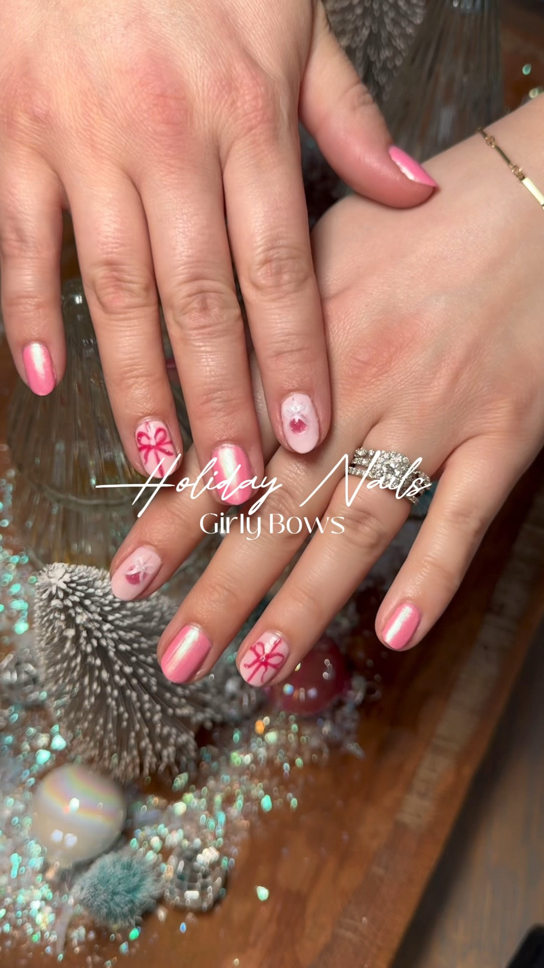 DIY gel nails! Loving the bow trend this year 

#LTKHoliday #LTKbeauty #LTKSeasonal