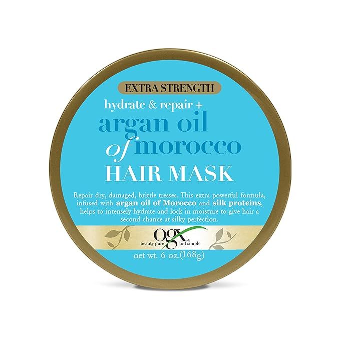 OGX Extra Strength Hydrate Repair + Argan Oil of Morocco Hair Mask Deep Moisturizing Conditioning... | Amazon (US)