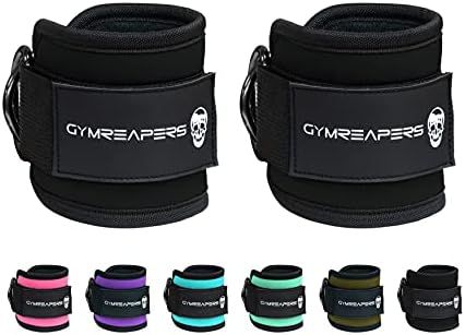Ankle Straps (Pair) For Cable Machine Kickbacks, Glute Workouts, Lower Body Exercises - Adjustable L | Amazon (US)