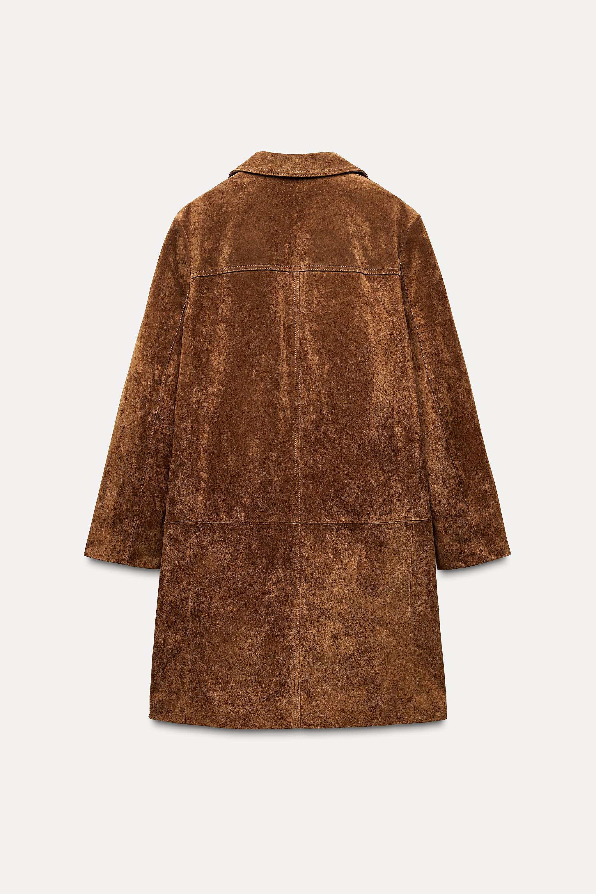 ZW COLLECTION LIMITED EDITION 100% SUEDE COAT | Zara US