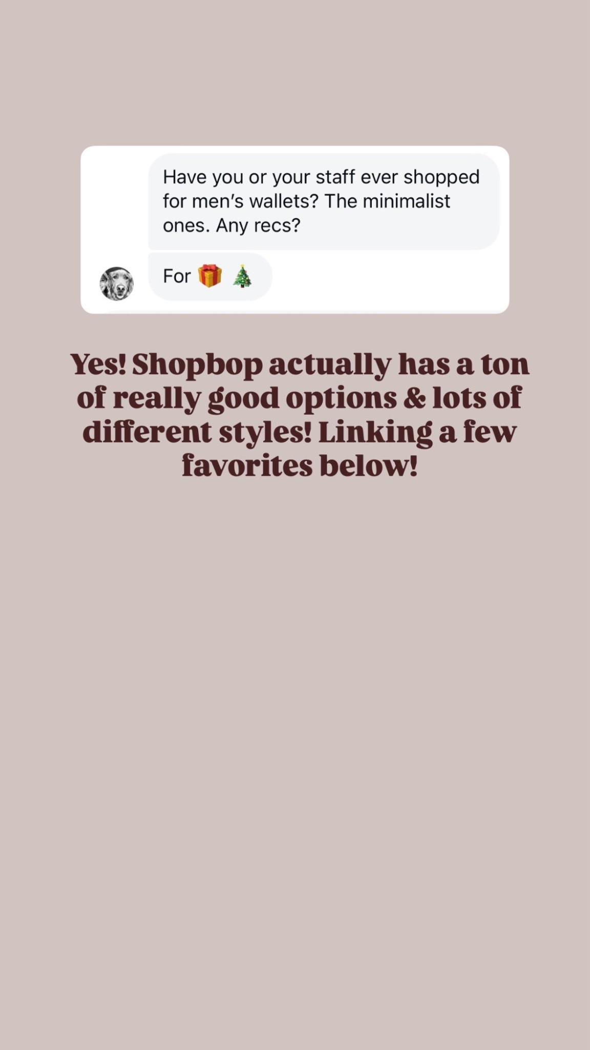 Linking a few nice leather wallets that would be great gifts for him! You can even connect your Amazon to your Shopbop account for fast shipping! 

Loverly Grey, Shopbop, men’s gifts, gift ideas for him, men’s wallet, cardholderr

#LTKGiftGuide #LTKHoliday