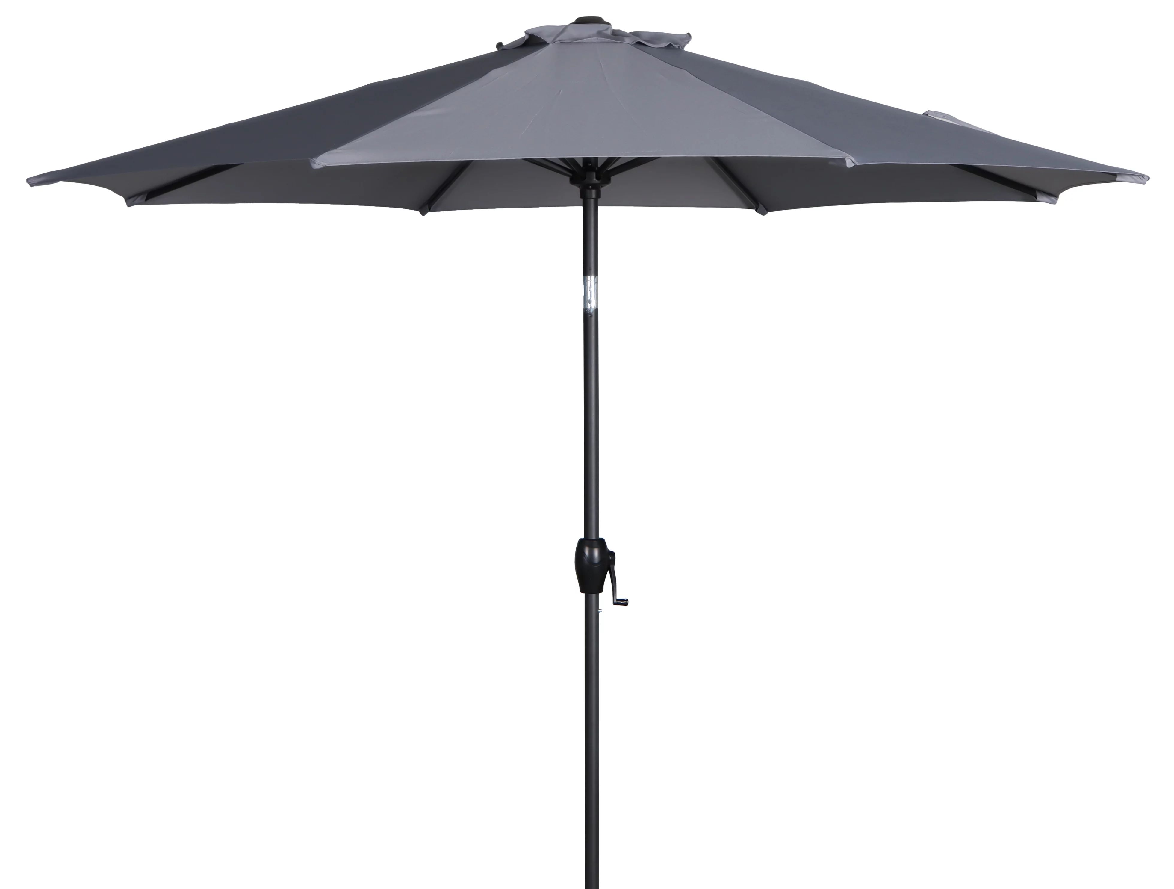 Mainstays 9Ft Round Market Patio Umbrella Gray | Walmart (US)
