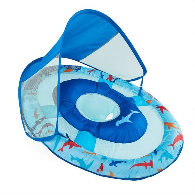 Swimways Sun Canopy Spring Float with Hyper-Flate Valve - Shark | Target