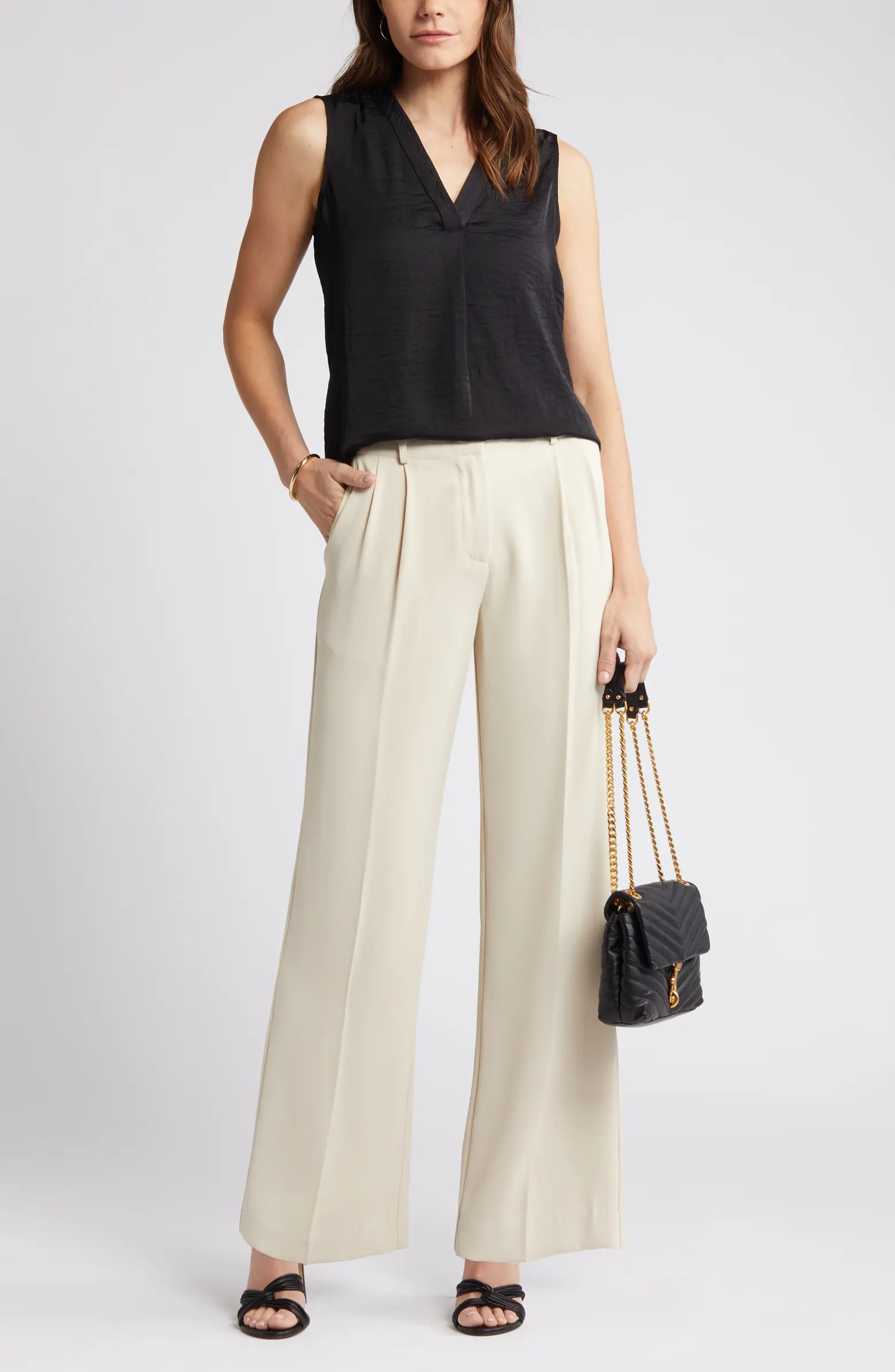 Vince Camuto Rumpled Satin Blouse | Nordstrom | Nordstrom