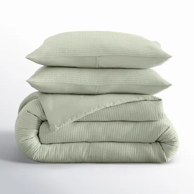 Felix Cotton Waffle Comforter Set | Wayfair North America