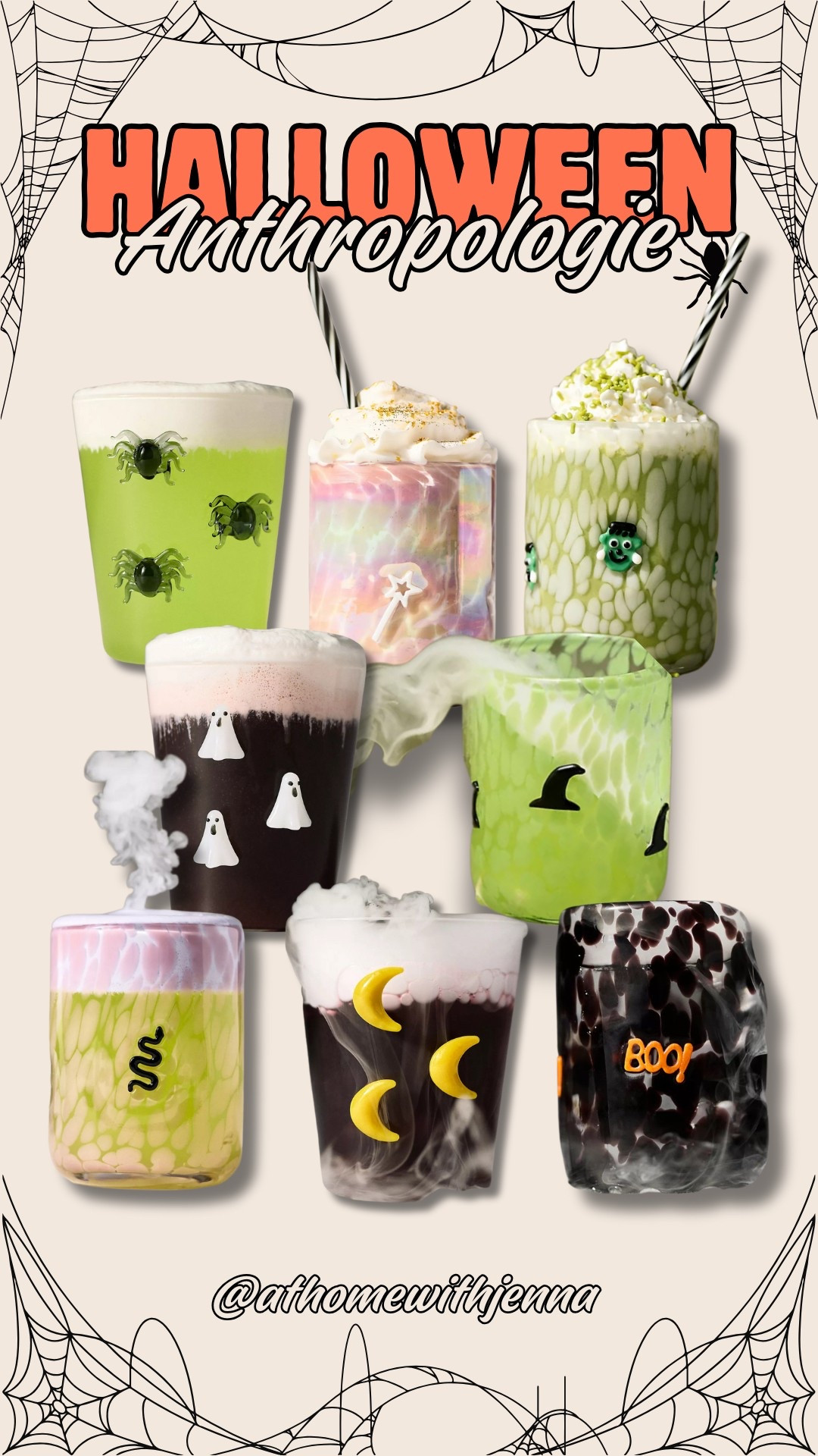 ✨ The NEW Anthropologie Halloween glasses just dropped and they’re already selling fast. Linking them before they disappear (again)! 👻🎃 #ltkhome #halloweendecor 

#LTKSeasonal #LTKHome #LTKParties