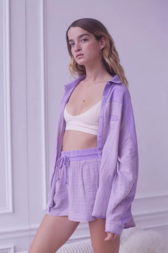 Out From Under Palmer Oversized Button-Down Shirt | Urban Outfitters (US and RoW)