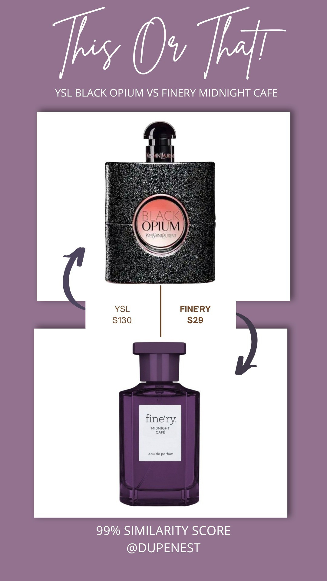 YSL BLACK OPIUM VS FINE'RY MIDNIGHT CAFE

#LTKBeauty #LTKSaleAlert #LTKFindsUnder50