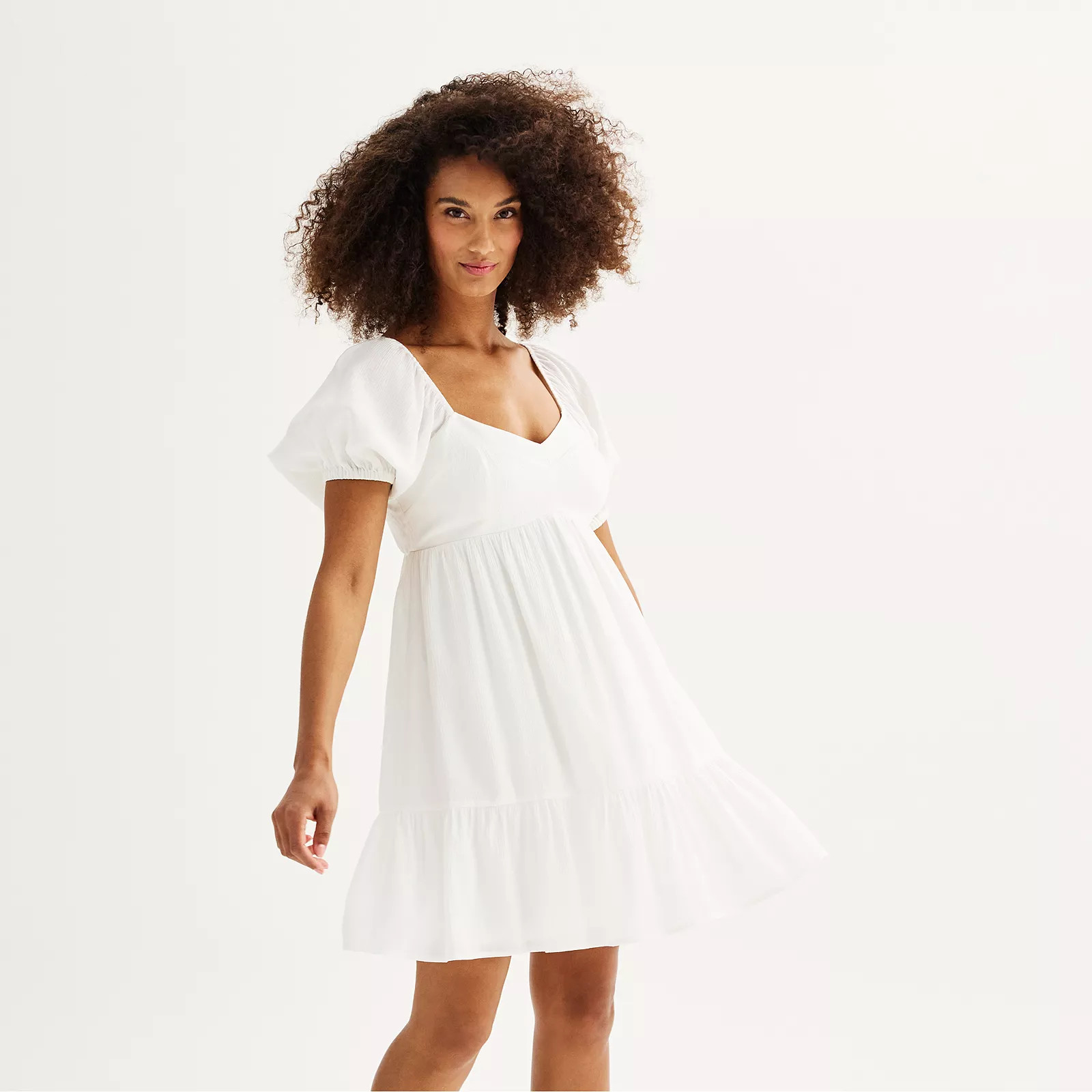 Women's Nine West Babydoll Mini Dress | Kohl's