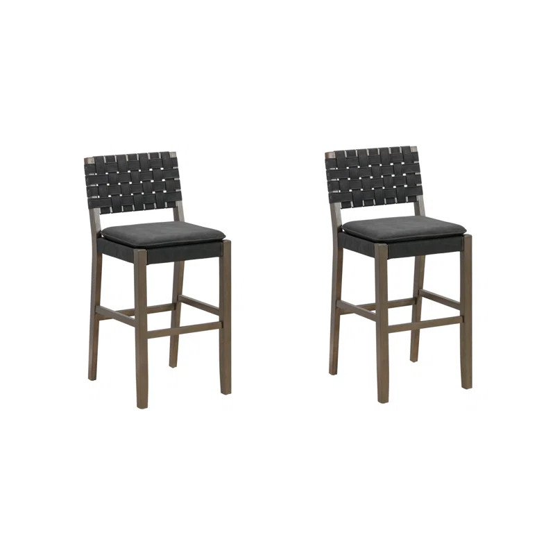 Cohen Upholstered 24'' Counter Stool with Solid Wood Frame | Wayfair North America