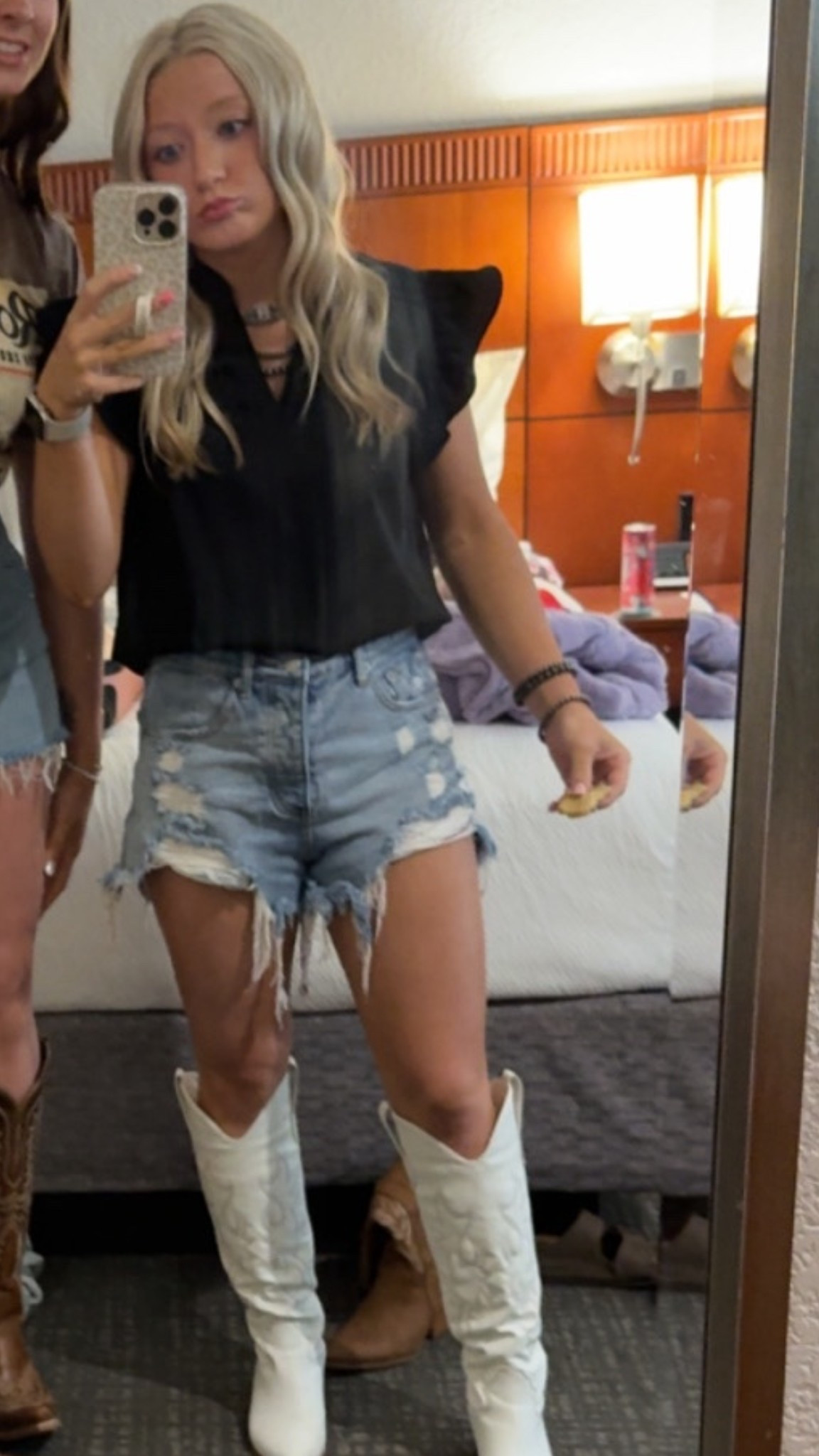 The shorts are from The Rowdy Ragdoll Boutique!