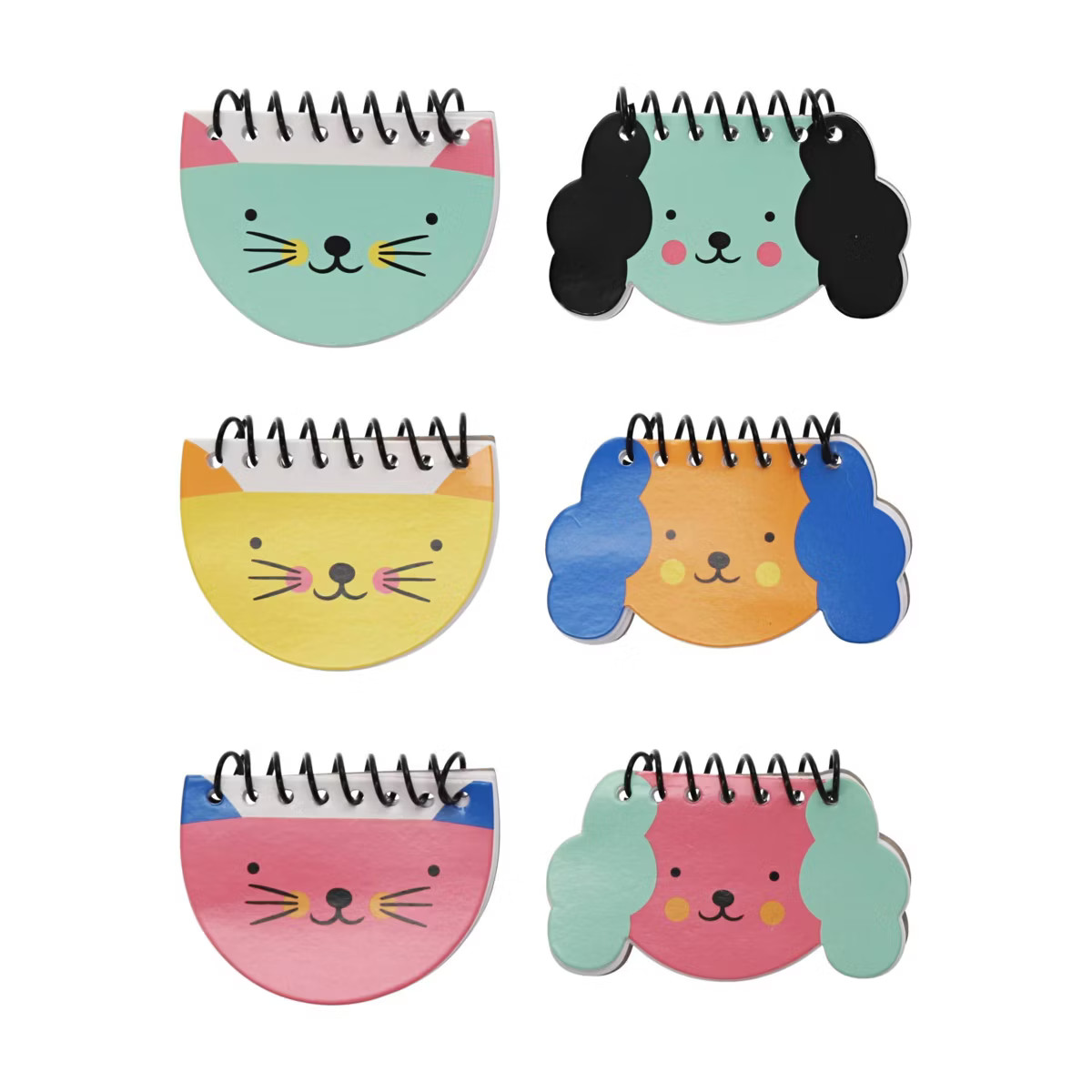 6ct Cat/Dog Mini Spiral Notebooks - Spritz™ | Target