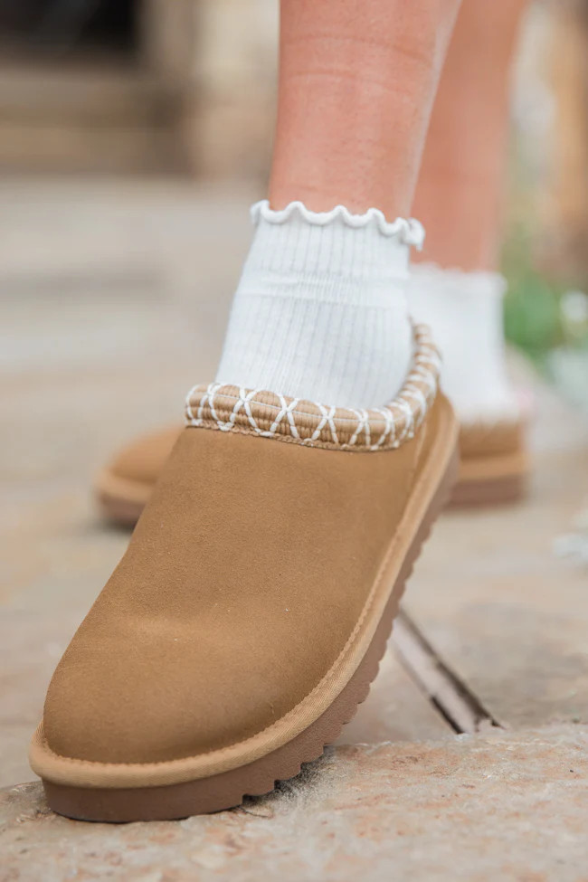 Sydney Chestnut Short Slip-On Bootie | Pink Lily