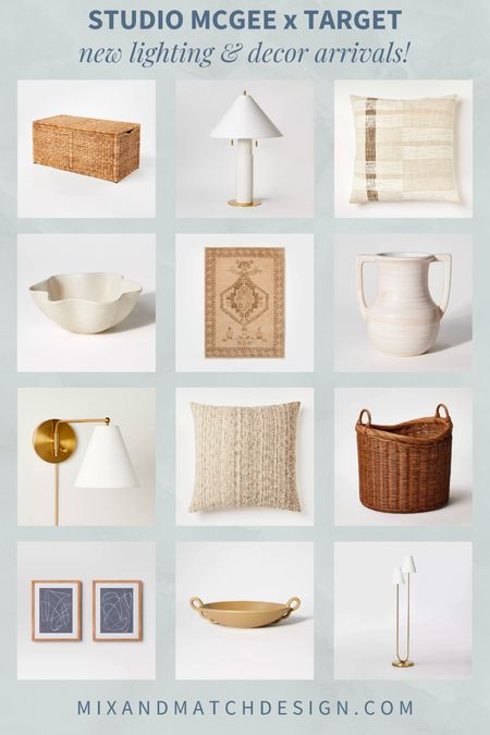 My lighting and decor picks from the latest Studio McGee x Target drop! There are some really good budget-friendly pieces here that are very on trend. Grab them while they’re in stock! I’m eyeing up that white table lamp, baskets, and the double head floor lamp!

#LTKhome
