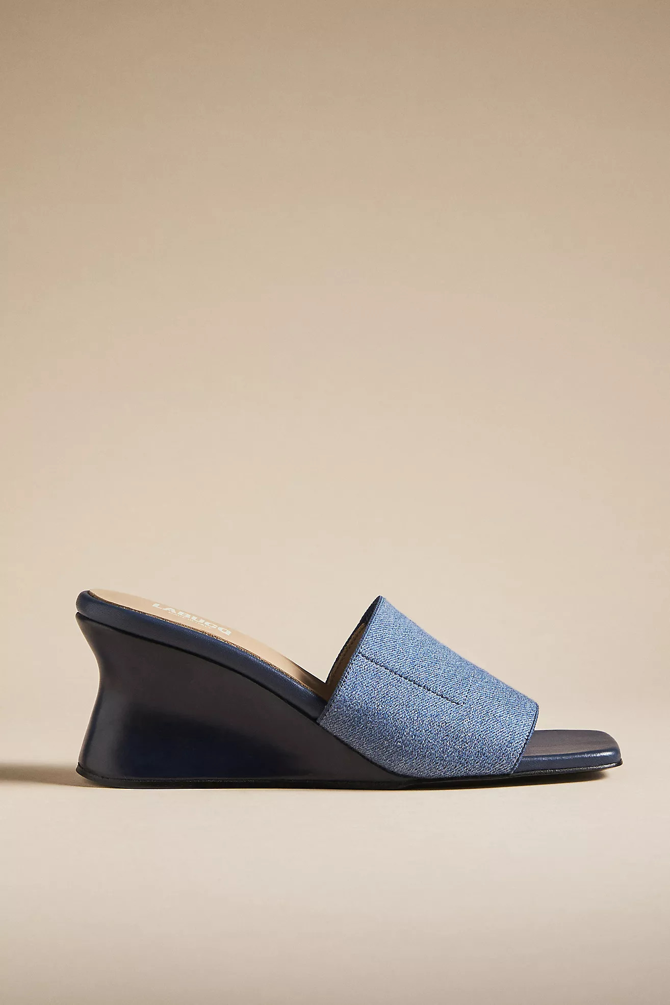 Labucq Stretch Denim Wedge Heels | Anthropologie (US)