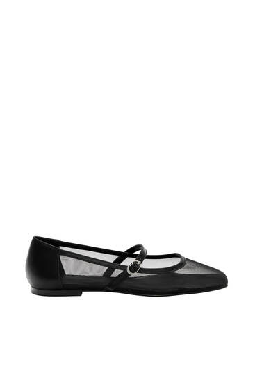 MESH BALLET FLATS | PULL and BEAR UK
