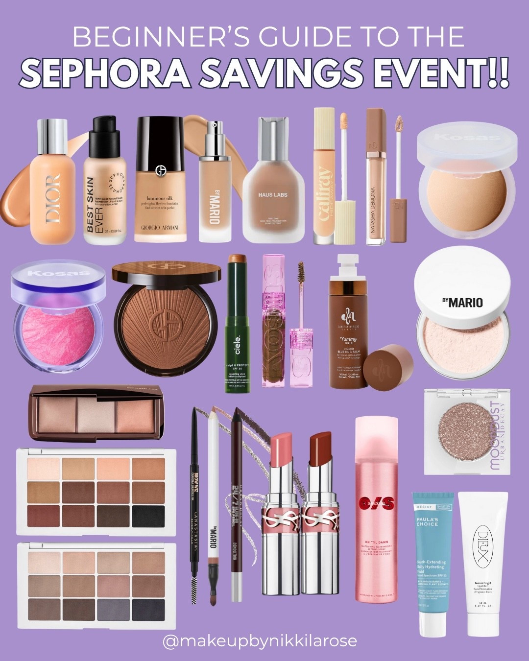 Beginners guide to the Sephora savings event! No- fail, must have products that will get the job done ✔️ use code EVERYTHING to shop! 
@sephora #sephorasavingsevent #sephora #sephorahaul #sephorapartner #ad 

#LTKBeauty