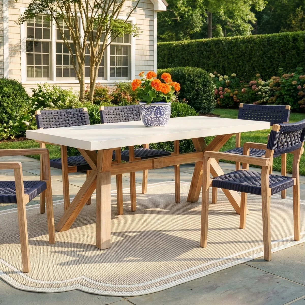 Fleur 74'' Outdoor Dining Table | Wayfair North America