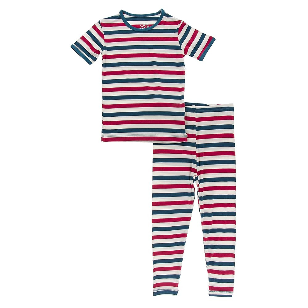 KicKee - Celebrate The 4th - Ultra Soft, Short Sleeve Top & Long Pants Pajama Set – Stars or St... | Amazon (US)