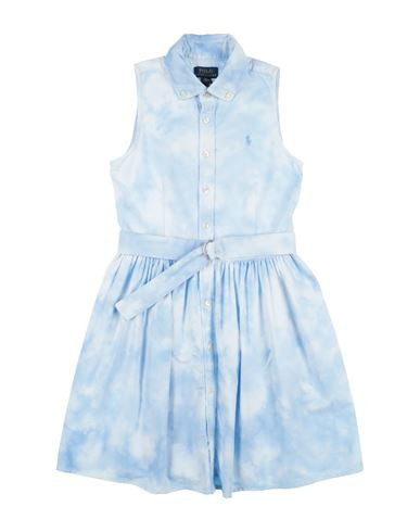 Polo Ralph Lauren Toddler Girl Kids' dress Light blue Size 5 Cotton | YOOX (US)