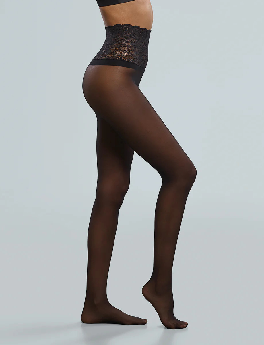 Sexy Sheer Tights Large / Black | Commando®