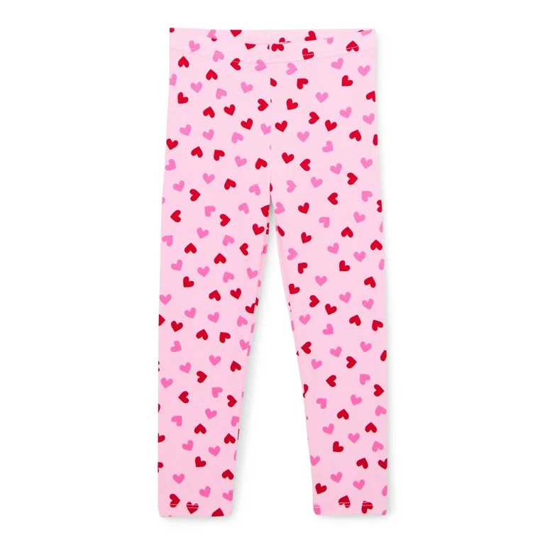 Way To Celebrate Toddler Girl Valentine's Day Heart Leggings, Sizes 12M-5T | Walmart (US)