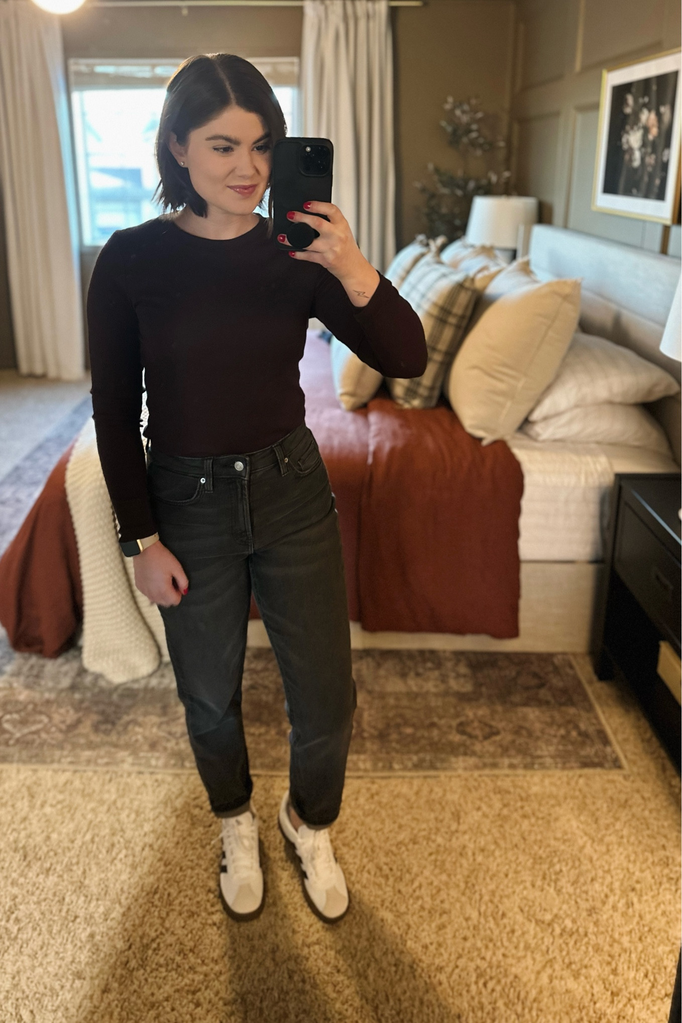 Finally got my hands on the Adidas VL Court Sneakers and I am obsessed! 

Affordable fashion, casual outfit, ribbed long sleeve, target fashion, target outfit, black boyfriend jeans, women’s fashion, burgundy top, adidas sneakers 

#LTKworkwear #LTKfindsunder50 #LTKstyletip