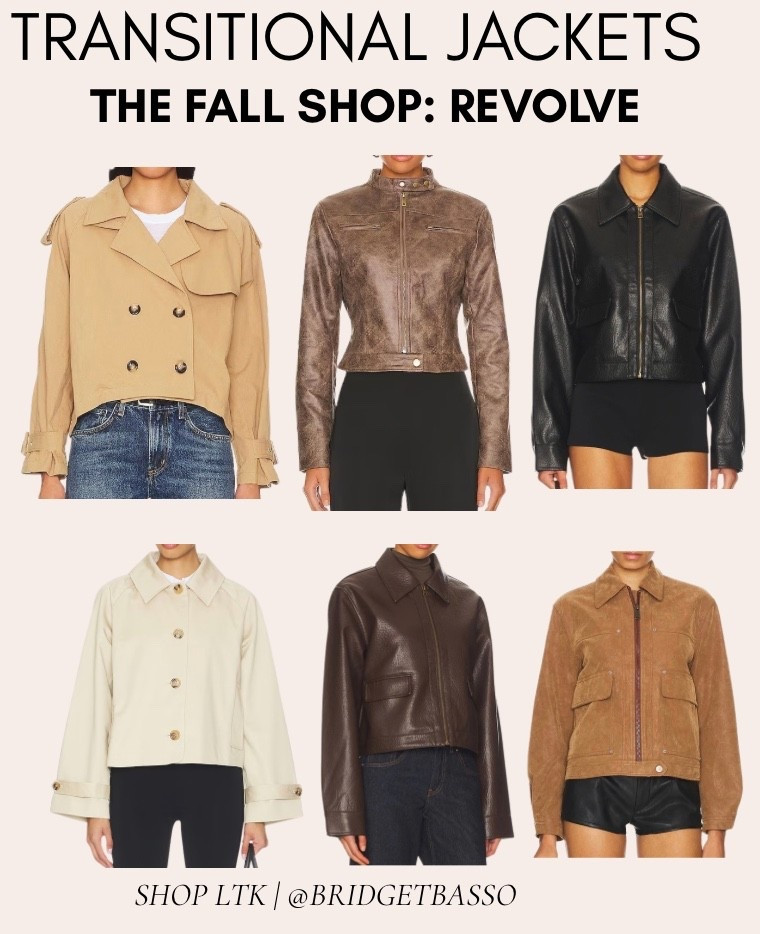 The perfect jackets for that in-between fall weather 🤎 These Revolve transitional jackets make every autumn outfit feel instantly polished.
#revolve #falljackets #transitionalstyle #falloutfits #ltkfinds