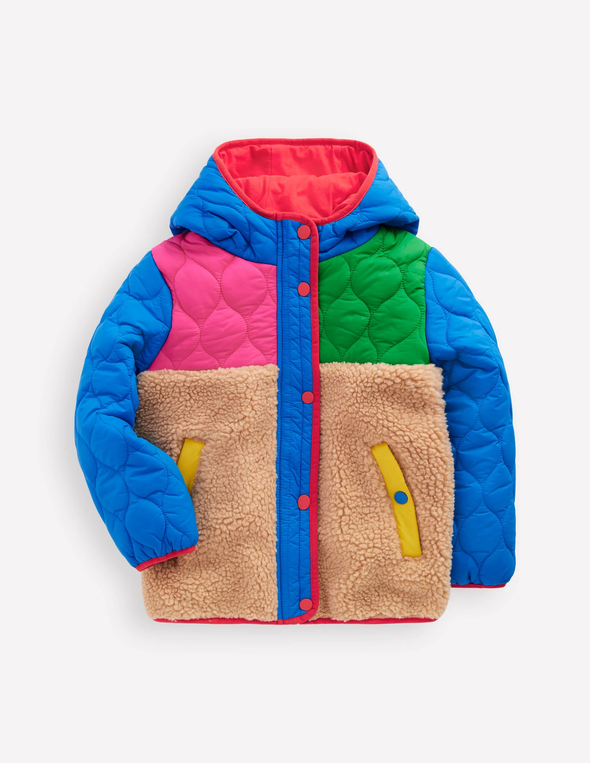Janie Borg Mix Jacket-Multi Colourblock | Boden (US)