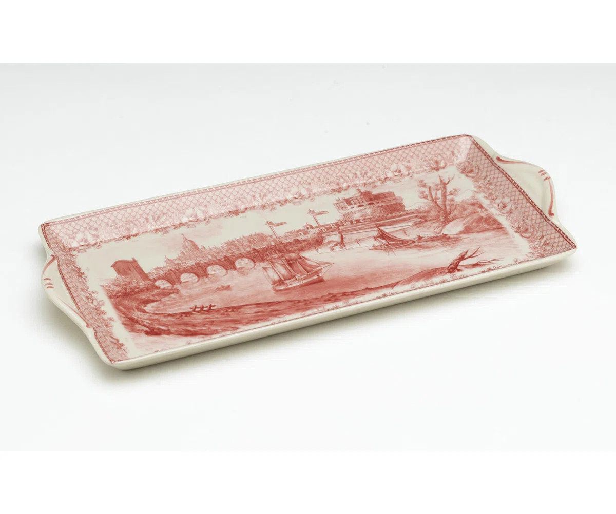 Stukes Porcelain Serving Tray | Wayfair North America