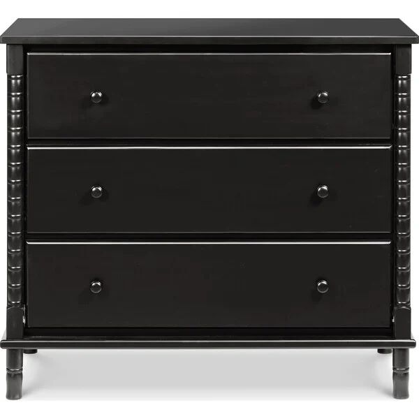 Jenny Lind Spindle 3-Drawer Dresser, Ebony | Maisonette