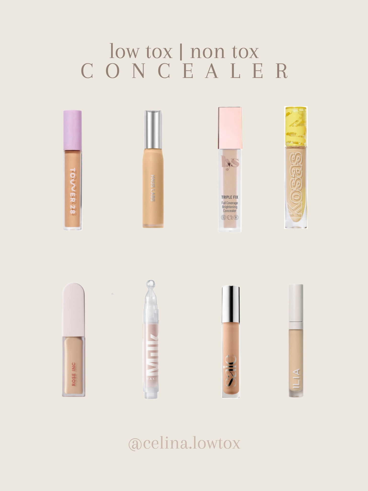 low tox + non tox concealer! #cleanbeauty #lowtoxicmakeup #nontoxic #makeup #nontoxicbeauty 

#LTKbeauty
