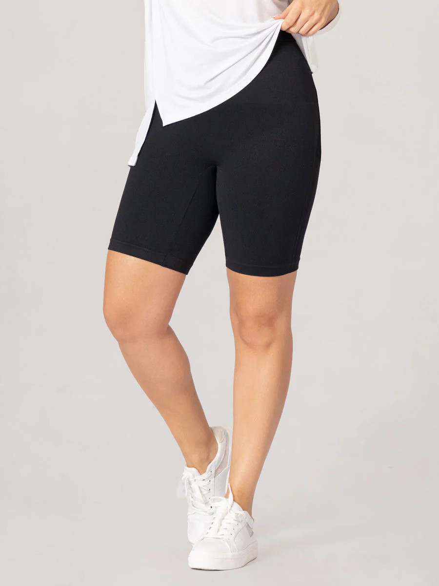 The Classic Shapermint Essentials Fresh Control Mid-Waist Shaper Bike Shorts | Shapermint