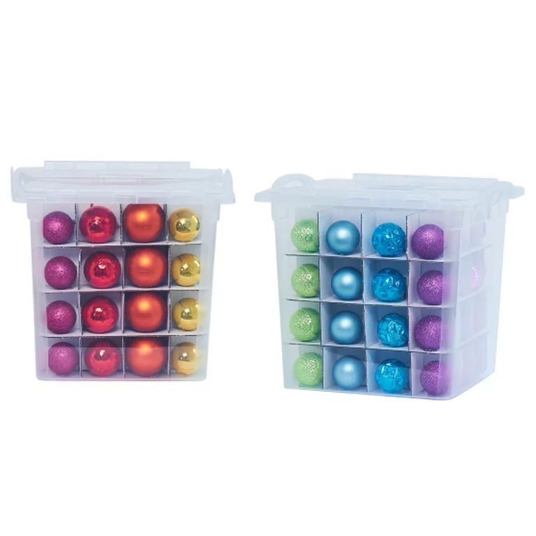 The Home Edit: Ornament Organizer, Pack of 2, Holds up to 64 Ornaments Each - Walmart.com | Walmart (US)