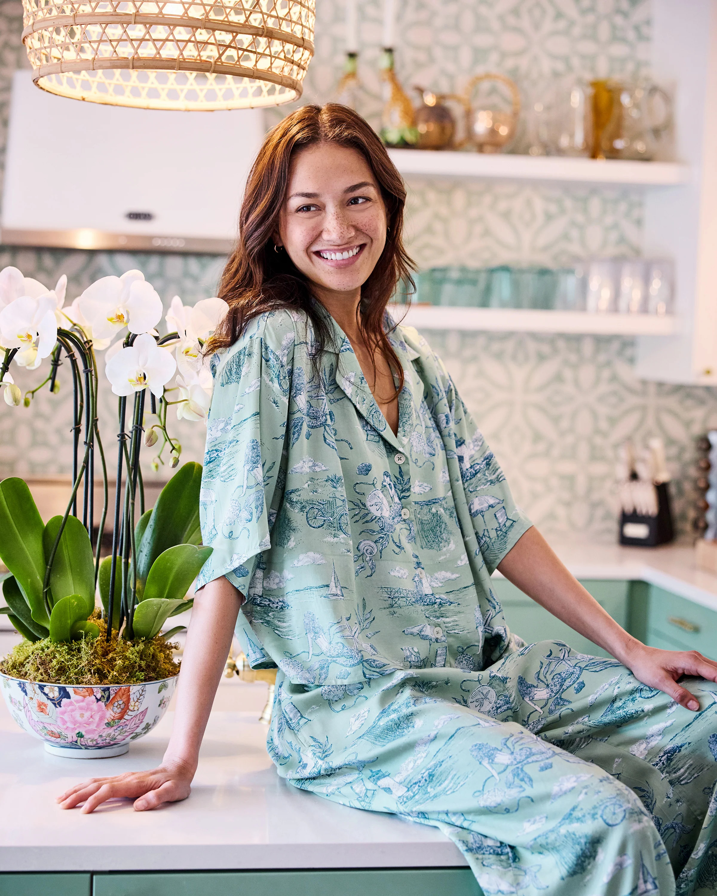 Mermaid Toile - Eco Satin Wildest Dreams Set - Seafoam | Printfresh