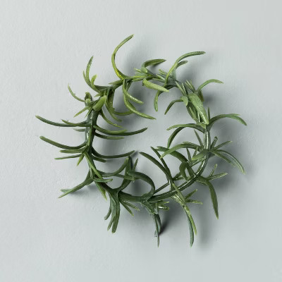 4pc Faux Rosemary Greenery Napkin Ring Set - Hearth & Hand™ with Magnolia | Target