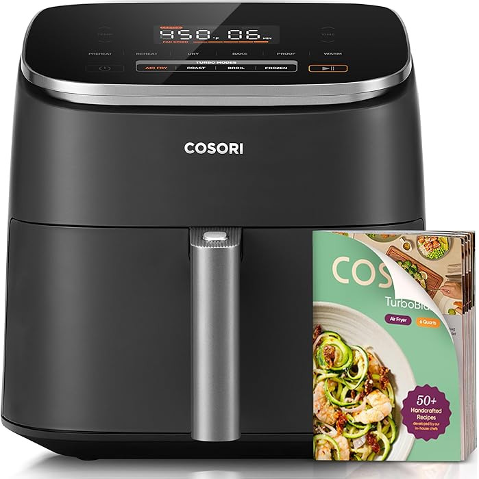 Cosori 9-in-1 TurboBlaze Air Fryer 6 Qt, Premium Ceramic Coating, 90°–450°F, Precise Heating ... | Amazon (US)