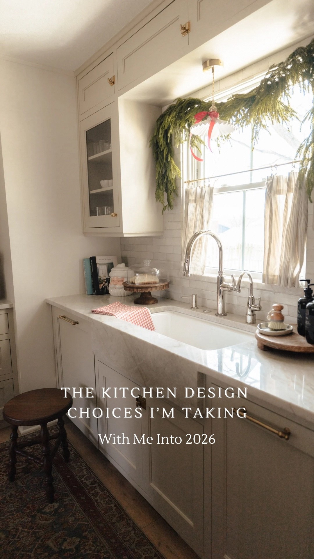 The kitchen design choices im taking into 2026 with me.. sharing tonight on IG. 

#LTKHoliday #LTKHome #LTKSeasonal