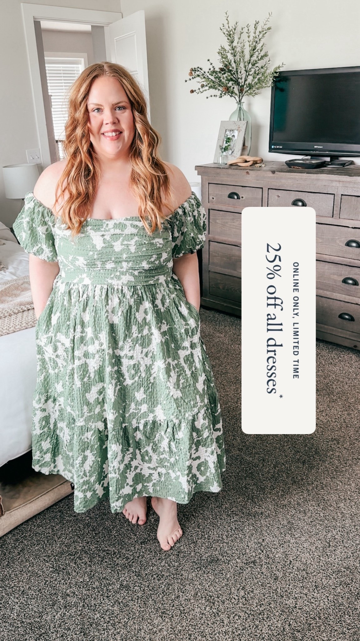 25% off dresses at Abercrombie, PLUS an additional 25% off with code AFLTK

#LTKPlusSize #LTKSpringSale #LTKSaleAlert