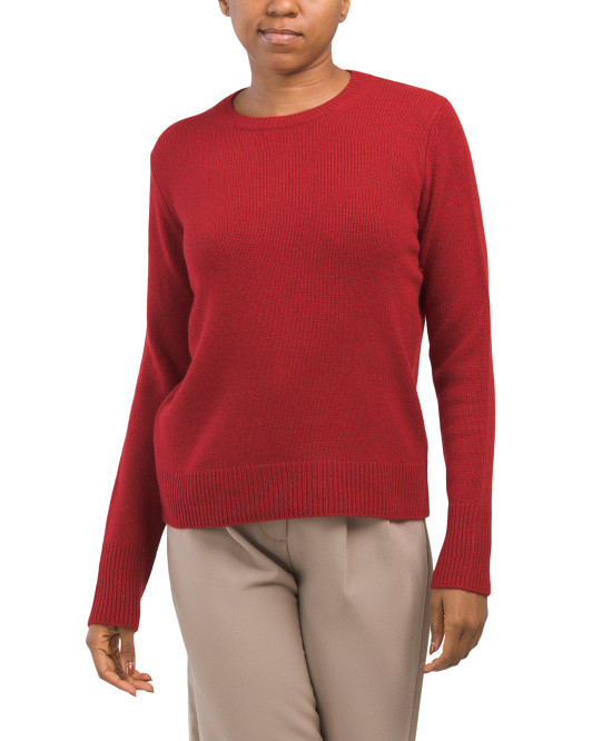 Cashmere Classic Crew Neck Sweater | TJ Maxx