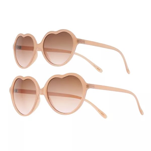 LC Lauren Conrad Mommy & Me Heart Sunglasses Gift Set | Kohl's