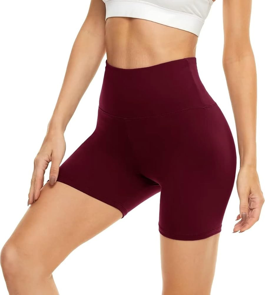 HIGHDAYS 5” Biker Shorts for Women - High Waist Tummy Control Stretch Spandex Workout Shorts fo... | Amazon (US)