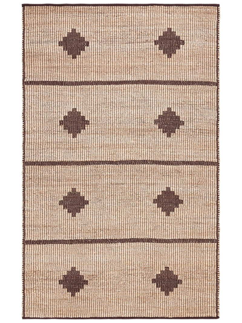 SAFAVIEH Natural Fiber Kagan Geometric Area Rug, Natural/Brown, 6' x 9' | Walmart (US)