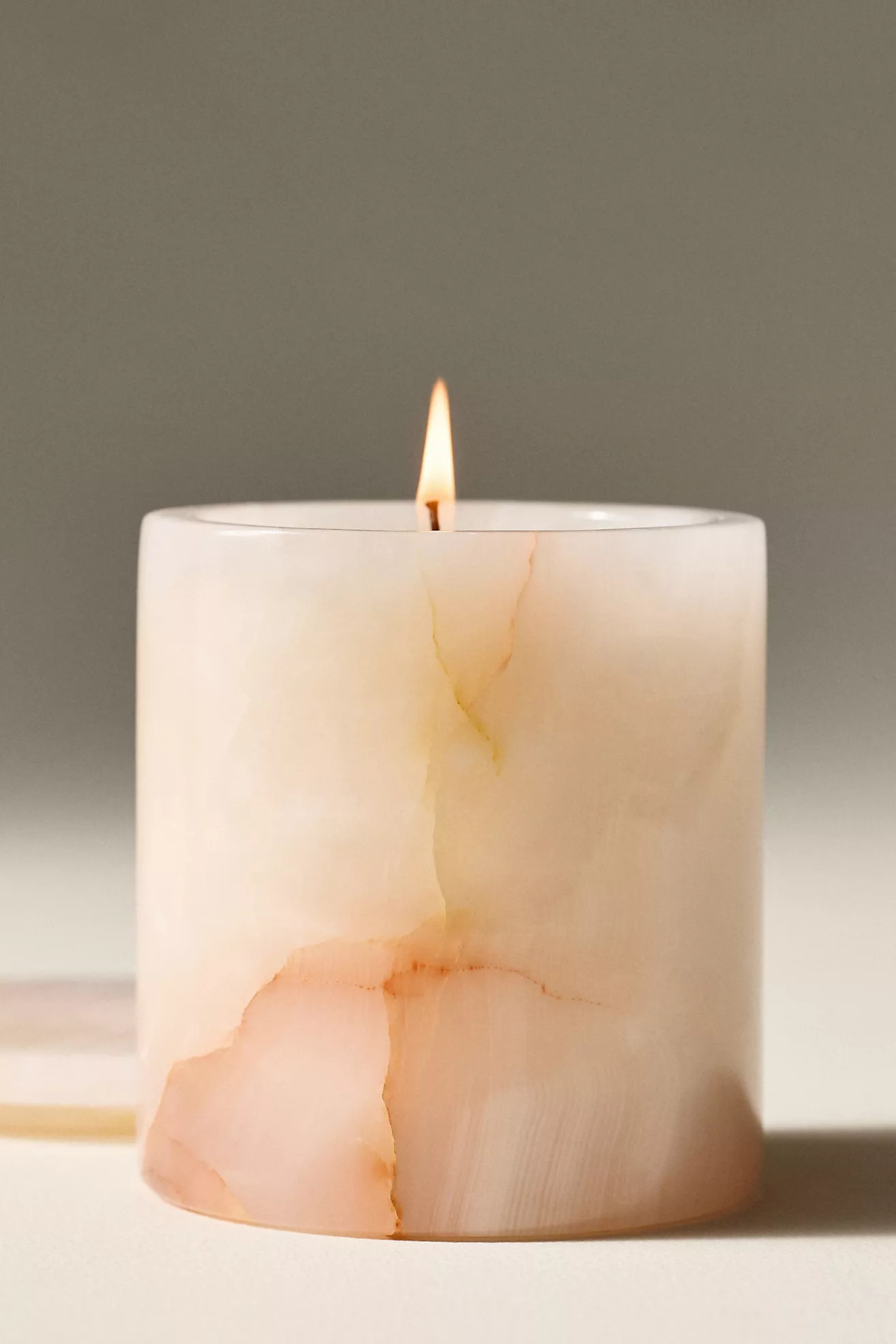 Poured New York City Fresh Bicoastal Lidded Stone Candle | Anthropologie (US)