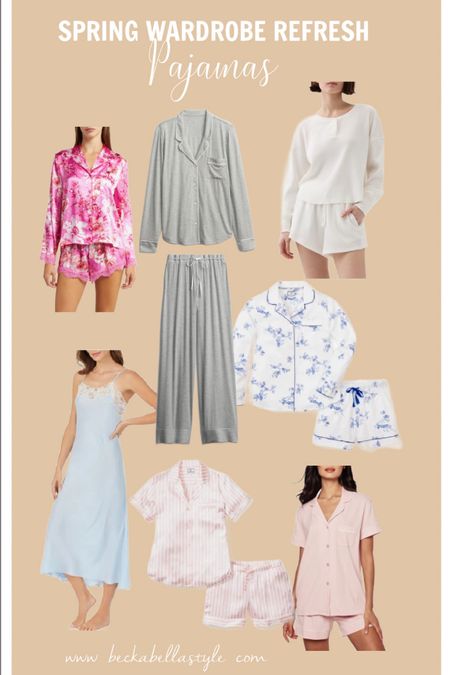 Spring wardrobe pajamas refresh! Available in petite and regular. As a petite, I’m always thrilled when I can find nice pajamas in petite. It saves me the nuisance of having my pj pants legs dragging on the floor. 

#LTKSeasonal #LTKSpringSale #LTKfindsunder100