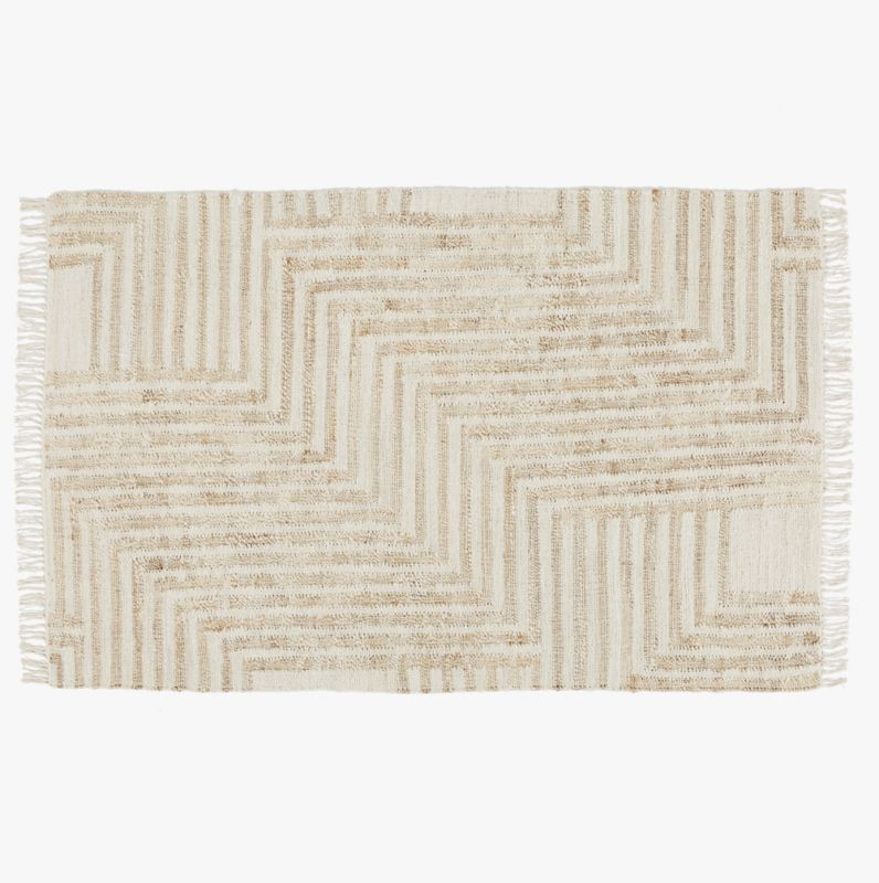 Zion Ivory Handwoven Rug 5'x8' + Reviews | CB2 | CB2