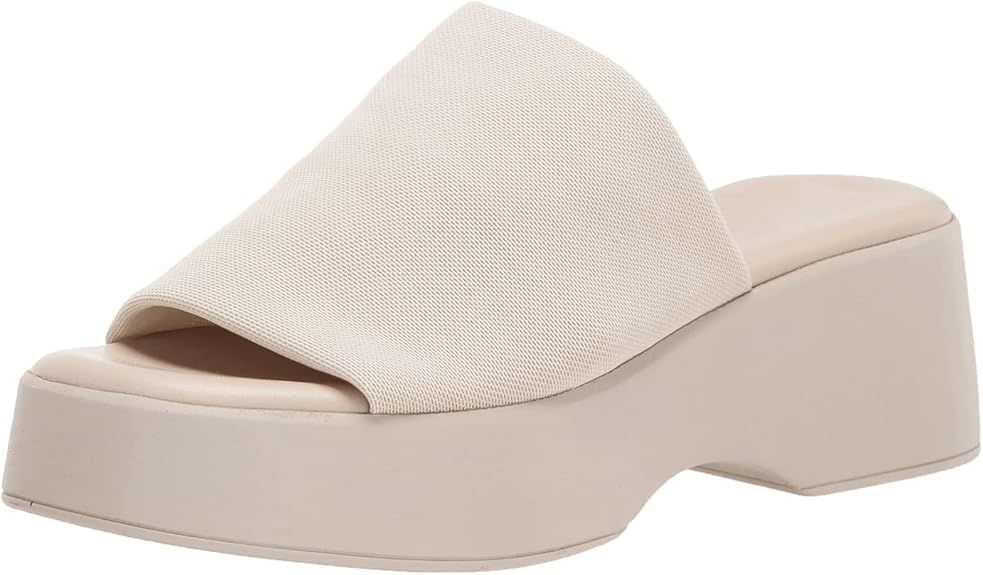 Minshluu Womens Wedge SIides Sandals Platform Open Toe Slip On Elastic Band Wedges Shoes | Amazon (US)