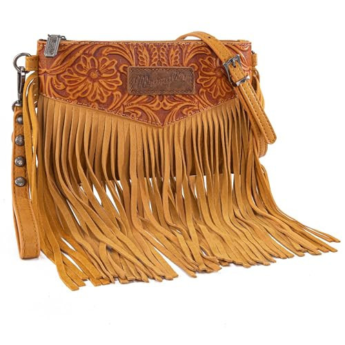 Wrangler Clutch Wristlet Fringe Purse Western Crossbody Bags for Women WG63-181YL | Amazon (US)