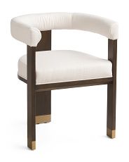 Upholstered Curved Back Dining Chair | Marshalls